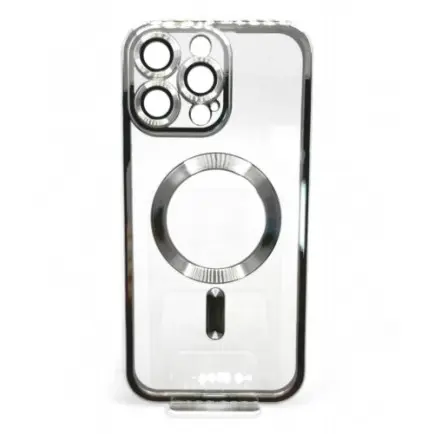 Чeхол-накладка BeCover TPU Chrome Case MagSafe для Apple iPhone 16 Pro Max Silver (712088)