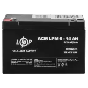 Аккумуляторная батарея LogicPower LPM 6V 14AH (LPM 6 - 14 AH)