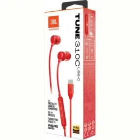 Гарнитура JBL Tune 310C Red (JBLT310CRED)