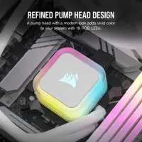 Система водяного охлаждения Corsair iCUE H150i RGB Elite Liquid CPU Cooler White..