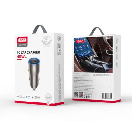 Автомобильное зарядное устройство XO CC51 (2USB-C, 3А)