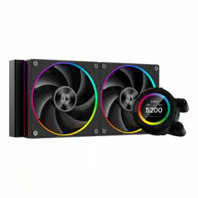 Система водяного охлаждения ID-Cooling Space LCD SL240, Intel: 2066/2011/1700/1200/1151/1150/1155/1156, AMD: AM5/AM4, 276x120x27 мм, 4-pin