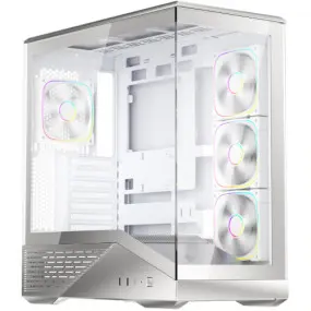 Корпус 1stPlayer GM7-SV-3FN7R-W-1FN7-W Silver