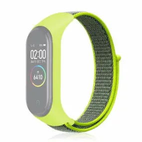 Ремешок BeCover Nylon Style для Xiaomi Mi Smart Band 7 Lime-Gray (707664)