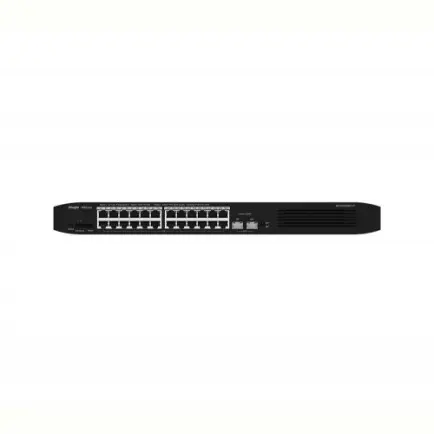 Коммутатор Ruijie Reyee RG-ES226GC-P (24xGE PoE+, 2xSFP, max PoE 370W, 19-inch Rack-mountable Steel Case, Ruijie Cloud, Web Smart)