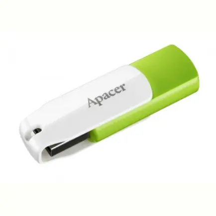 Флеш-накопитель USB 64GB Apacer AH335 White/Green (AP64GAH335G-1)