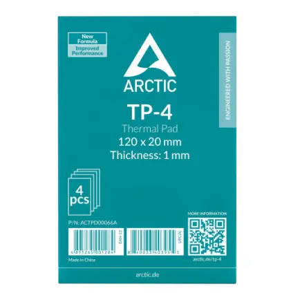 Термопрокладка Arctic TP-4 120x20mm, 1mm - 4 Pack (ACTPD00066A)