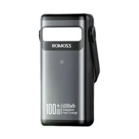 Универсальная мобильная батарея Romoss PMT60 60000mAh Black (PMT60-1D2-2133H)