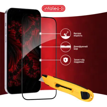 Защитное стекло Intaleo Full Glue ESD для Apple iPhone XR/11 Black (1283126546068)