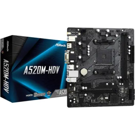 Материнская плата ASRock A520M-HDV Socket AM4