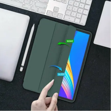 Чeхол-книжка BeCover Tri Fold Soft TPU Silicone для Apple iPad Pro 13" M4 2024 Dark Green (711752)