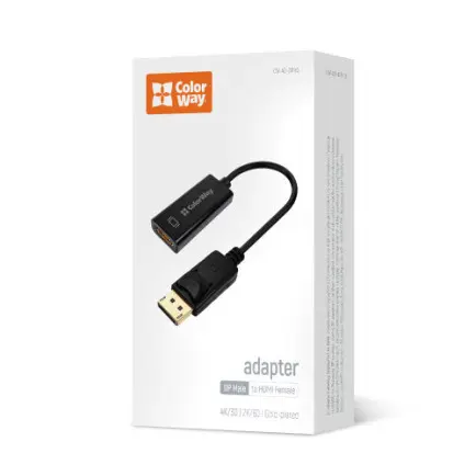 Адаптер Colorway DisplayPort - HDMI (M/F)
