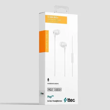 Гарнитура Ttec Pop White (2KMM13B)