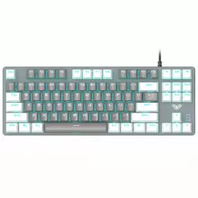 Клавиатура Aula Mechanical F3287 Grey/White keycap KRGD blue (6948391240954)