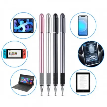 Стилус универсальный SK 2 в 1 Capacitive Drawing Point Ball Black (1005001657604970B)