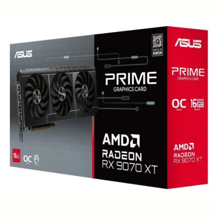 Видеокарта AMD Radeon RX 9070 XT 16GB GDDR6 Prime OC Asus (PRIME-RX9070XT-O16G)