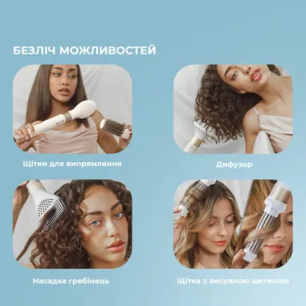Стайлер Cecotec Bamba CeramicCare 14in1 AirGlam Champagne (CCTC-00252)