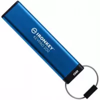 Флеш-накопичувач USB3.2 16GB Kingston IronKey Keypad 200 Type-A Blue (IKKP200/16..