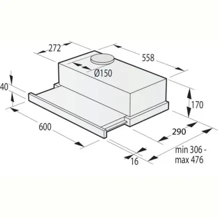 Вытяжка Gorenje TH62E4BG