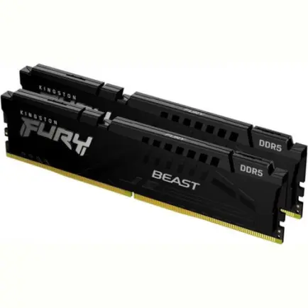 Модуль пам`яті DDR5 2x32GB/6000 Kingston Fury Beast Black (KF560C36BBEK2-64)