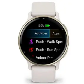 Смарт-годинник Garmin Vivoactive 5 Cream Gold Aluminum Bezel with Ivory Case and Silicone Band (010-02862-5B)