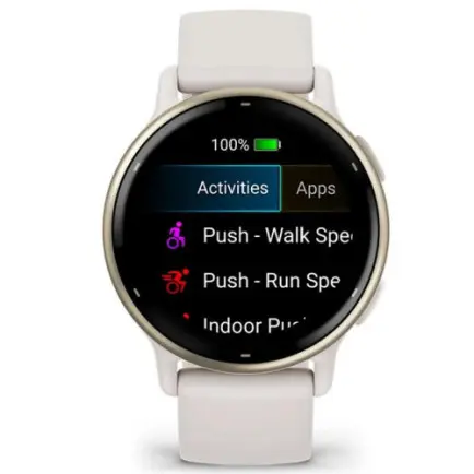 Смарт-годинник Garmin Vivoactive 5 Cream Gold Aluminum Bezel with Ivory Case and Silicone Band (010-02862-5B)