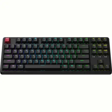 Клавіатура бездротова Keychron C3 Max Super Red Switch Black RGB (C3M-H1-UA)