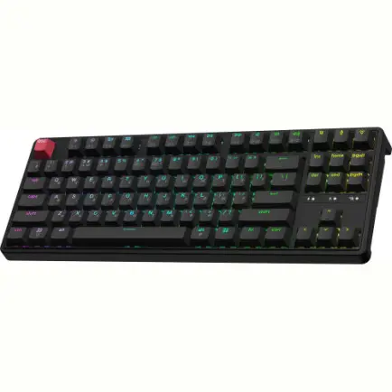 Клавіатура бездротова Keychron C3 Max Super Red Switch Black RGB (C3M-H1-UA)