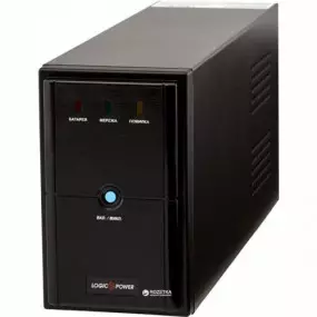 ИБП LogicPower LPM-U825VA,Lin.int.,AVR, 2 x евро, USB, металл