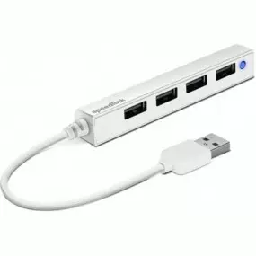 Концентратор USB2.0 SpeedLink Snappy Slim White (SL-140000-WE)