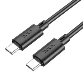 Кабель Hoco X88 Gratified 60W USB Type-C - USB Type-C, 1 м, Black (6931474783363)