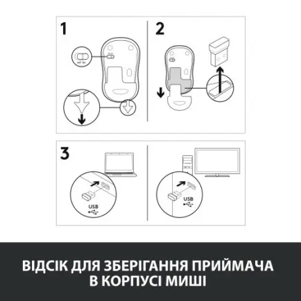 Мышь беспроводная Logitech M185 (910-002238)