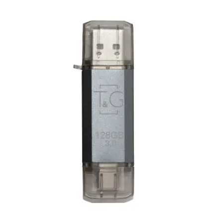 Флеш-накопичувач USB 3.0 128GB Type-C T&G 009 Star Series Silver (TG009TC-128GSL3)