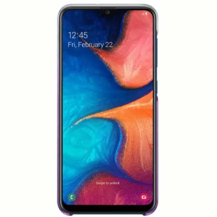 Чехол-накладка Samsung Gradation Cover для Samsung Galaxy A20 SM-A205 / A30 SM-A305 Violet (EF-AA205CVEGRU / EF-AA305CVEGRU)