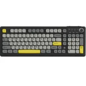 Клавиатура беспроводная Ajazz AF98 Plus Black Gray Yellow (AF98-PLUS-BGY)