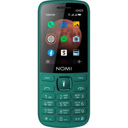 Мобильный телефон Nomi i2403 Dual Sim Dark Green