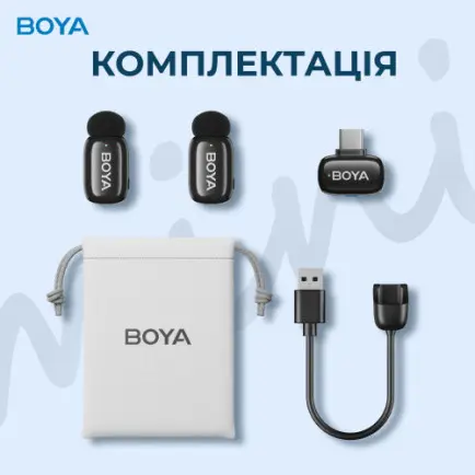 Мікрофон BOYA mini-23 Type-C Black