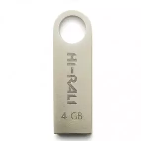 Флеш-накопитель USB 4GB Hi-Rali Shuttle Series Silver (HI-4GBSHSL)