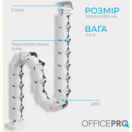 Органайзер для кабелю OfficePro CM630W White