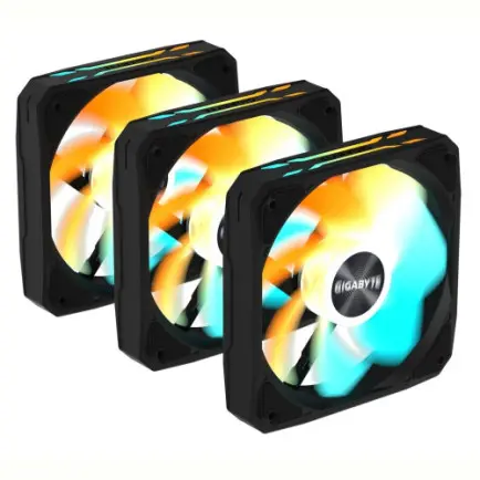 Вентилятор Gigabyte EZ Chain RVS Fan 120 3-Pack Black (GP-GBT EZRVSFAN1203)
