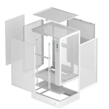 Корпус DeepCool CH170 Digital White (R-CH170-WHNPI0D-G-1)