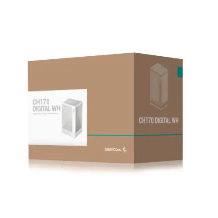 Корпус DeepCool CH170 Digital White (R-CH170-WHNPI0D-G-1)