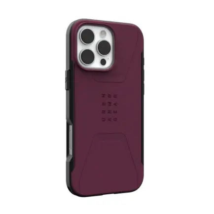 Чохол-накладка Urban Armor Gear для Apple iPhone 16 Pro Max Civilian Magsafe Bordeaux (114445119049)