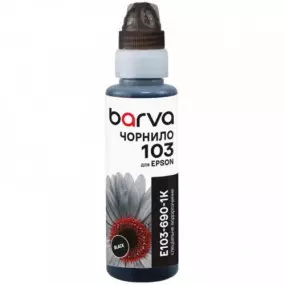 Чернила Barva Epson 103 BK (Black)