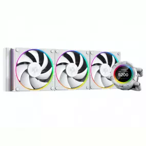 Система водяного охлаждения ID-Cooling Space LCD SL360 White, Intel: 2066/2011/1700/1200/1151/1150/1155/1156, AMD: AM5/AM4, 397x120x27 мм, 4-pin