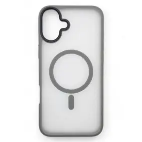 Чeхол-накладка BeCover Metal Buttons Case MagSafe для Apple iPhone 16 Gray (712092)