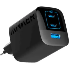 Мережевий зарядний пристрій Anker PowerPort 336 Black, 67 W, 2xUSB Type-C, USB (A2674G11)