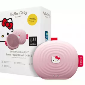 Электронная звуковая щетка для лица Geske Sonic Facial Brush 4 в 1 by Hello Kitty Pink (HK000011PI01)