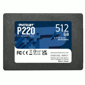 Накопичувач SSD  512GB Patriot P220 2.5" SATAIII TLC (P220S512G25)