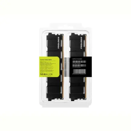 Модуль памяти DDR4 2x8GB/3200 Prologix Black (PRO16GB3200B4K)
